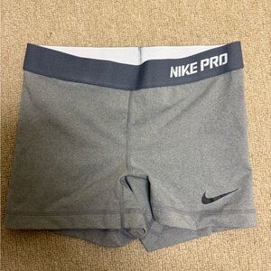 Nike Pro Heather Gray Shorts